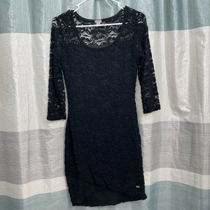 NWOT Guess black lace dress.